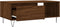 vidaXL - Salontafel - 90x50x36,5 - cm - bewerkt - hout - bruin - eikenkleur