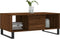 vidaXL - Salontafel - 90x50x36,5 - cm - bewerkt - hout - bruin - eikenkleur