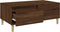 vidaXL - Salontafel - 90x50x36,5 - cm - bewerkt - hout - bruin - eikenkleur