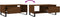 vidaXL - Salontafel - 90x50x36,5 - cm - bewerkt - hout - bruin - eikenkleur