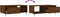 vidaXL - Salontafel - 90x50x36,5 - cm - bewerkt - hout - bruin - eikenkleur