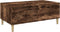 vidaXL - Salontafel - 90x50x36,5 - cm - bewerkt - hout - gerookt - eikenkleurig