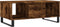 vidaXL - Salontafel - 90x50x36,5 - cm - bewerkt - hout - gerookt - eikenkleurig