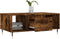 vidaXL - Salontafel - 90x50x36,5 - cm - bewerkt - hout - gerookt - eikenkleurig