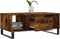 vidaXL - Salontafel - 90x50x36,5 - cm - bewerkt - hout - gerookt - eikenkleurig