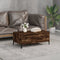 vidaXL - Salontafel - 90x50x36,5 - cm - bewerkt - hout - gerookt - eikenkleurig