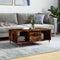 vidaXL - Salontafel - 90x50x36,5 - cm - bewerkt - hout - gerookt - eikenkleurig