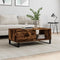 vidaXL - Salontafel - 90x50x36,5 - cm - bewerkt - hout - gerookt - eikenkleurig