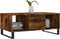 vidaXL - Salontafel - 90x50x36,5 - cm - bewerkt - hout - gerookt - eikenkleurig
