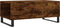 vidaXL - Salontafel - 90x50x36,5 - cm - bewerkt - hout - gerookt - eikenkleurig