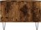 vidaXL - Salontafel - 90x50x36,5 - cm - bewerkt - hout - gerookt - eikenkleurig