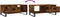 vidaXL - Salontafel - 90x50x36,5 - cm - bewerkt - hout - gerookt - eikenkleurig