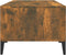 vidaXL - Salontafel - 90x50x36,5 - cm - bewerkt - hout - gerookt - eikenkleurig