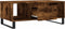 vidaXL - Salontafel - 90x50x36,5 - cm - bewerkt - hout - gerookt - eikenkleurig