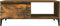 vidaXL - Salontafel - 90x50x36,5 - cm - bewerkt - hout - gerookt - eikenkleurig