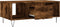 vidaXL - Salontafel - 90x50x36,5 - cm - bewerkt - hout - gerookt - eikenkleurig