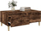vidaXL - Salontafel - 90x50x36,5 - cm - bewerkt - hout - gerookt - eikenkleurig