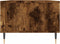 vidaXL - Salontafel - 90x50x36,5 - cm - bewerkt - hout - gerookt - eikenkleurig