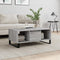 vidaXL - Salontafel - 90x50x36,5 - cm - bewerkt - hout - grijs - sonoma