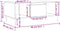 vidaXL - Salontafel - 90x50x36,5 - cm - bewerkt - hout - grijs - sonoma