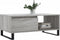 vidaXL - Salontafel - 90x50x36,5 - cm - bewerkt - hout - grijs - sonoma