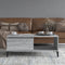 vidaXL - Salontafel - 90x50x36,5 - cm - bewerkt - hout - grijs - sonoma