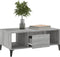 vidaXL - Salontafel - 90x50x36,5 - cm - bewerkt - hout - grijs - sonoma