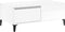 vidaXL - Salontafel - 90x50x36,5 - cm - bewerkt - hout - hoogglans - wit