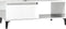 vidaXL - Salontafel - 90x50x36,5 - cm - bewerkt - hout - hoogglans - wit