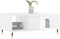 vidaXL - Salontafel - 90x50x36,5 - cm - bewerkt - hout - hoogglans - wit