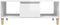 vidaXL - Salontafel - 90x50x36,5 - cm - bewerkt - hout - hoogglans - wit