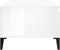 vidaXL - Salontafel - 90x50x36,5 - cm - bewerkt - hout - hoogglans - wit