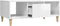 vidaXL - Salontafel - 90x50x36,5 - cm - bewerkt - hout - hoogglans - wit
