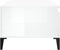 vidaXL - Salontafel - 90x50x36,5 - cm - bewerkt - hout - hoogglans - wit