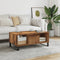 vidaXL - Salontafel - 90x50x36,5 - cm - bewerkt - hout - oud - houtkleurig