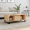 vidaXL - Salontafel - 90x50x36,5 - cm - bewerkt - hout - sonoma - eikenkleurig