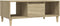 vidaXL - Salontafel - 90x50x36,5 - cm - bewerkt - hout - sonoma - eikenkleurig