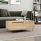 vidaXL - Salontafel - 90x50x36,5 - cm - bewerkt - hout - sonoma - eikenkleurig