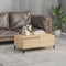 vidaXL - Salontafel - 90x50x36,5 - cm - bewerkt - hout - sonoma - eikenkleurig