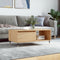 vidaXL - Salontafel - 90x50x36,5 - cm - bewerkt - hout - sonoma - eikenkleurig
