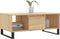 vidaXL - Salontafel - 90x50x36,5 - cm - bewerkt - hout - sonoma - eikenkleurig