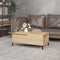 vidaXL - Salontafel - 90x50x36,5 - cm - bewerkt - hout - sonoma - eikenkleurig