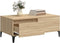 vidaXL - Salontafel - 90x50x36,5 - cm - bewerkt - hout - sonoma - eikenkleurig