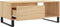 vidaXL - Salontafel - 90x50x36,5 - cm - bewerkt - hout - sonoma - eikenkleurig