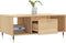 vidaXL - Salontafel - 90x50x36,5 - cm - bewerkt - hout - sonoma - eikenkleurig