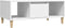 vidaXL - Salontafel - 90x50x36,5 - cm - bewerkt - hout - wit