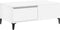 vidaXL - Salontafel - 90x50x36,5 - cm - bewerkt - hout - wit