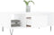 vidaXL - Salontafel - 90x50x36,5 - cm - bewerkt - hout - wit