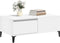 vidaXL - Salontafel - 90x50x36,5 - cm - bewerkt - hout - wit