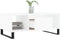 vidaXL - Salontafel - 90x50x36,5 - cm - bewerkt - hout - wit